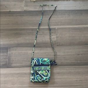 Green and blue floral Vera Bradley purse